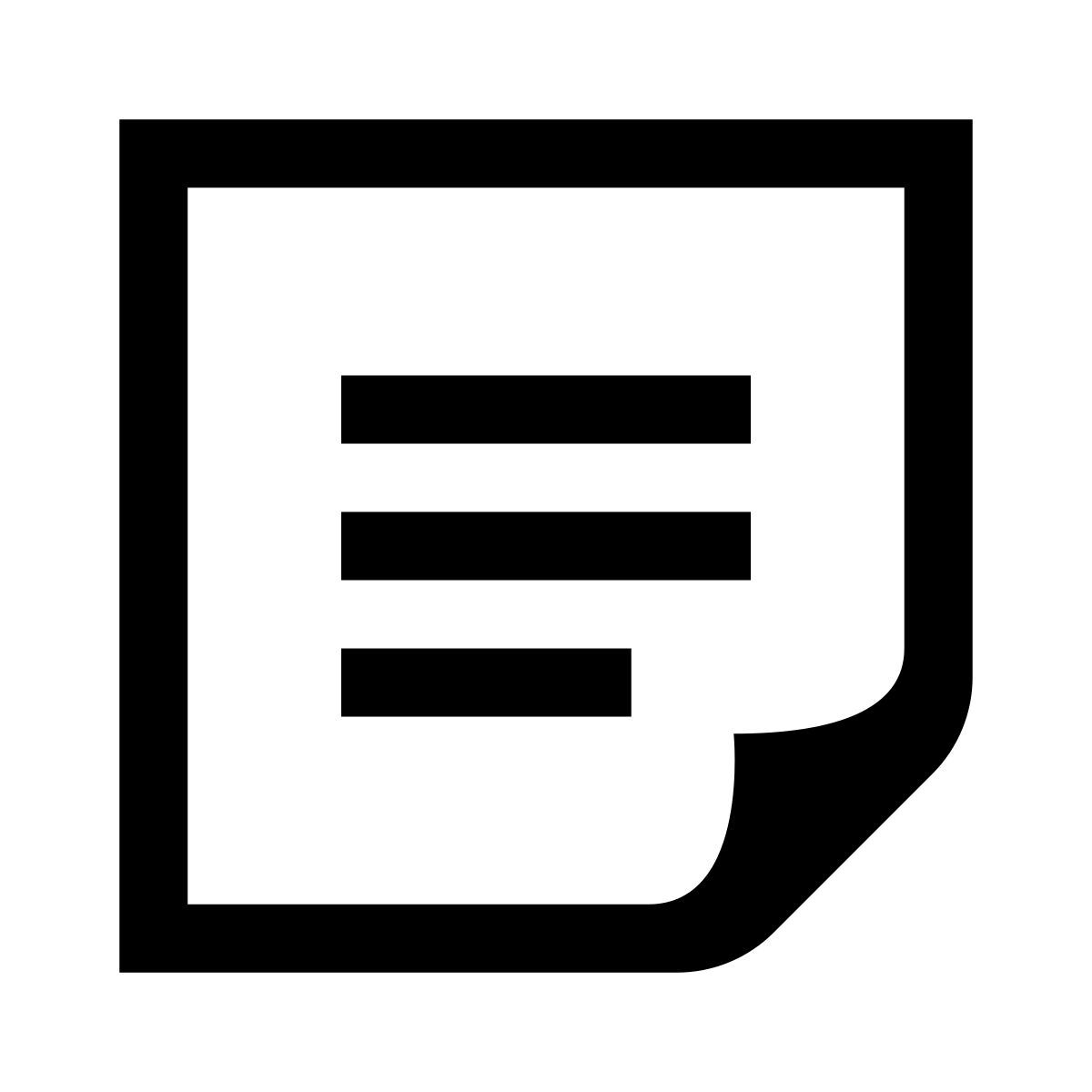 glyph neue style 노트 icon