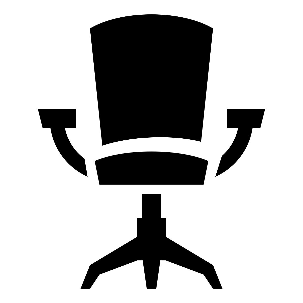 glyph neue style bürostuhl 2 icon