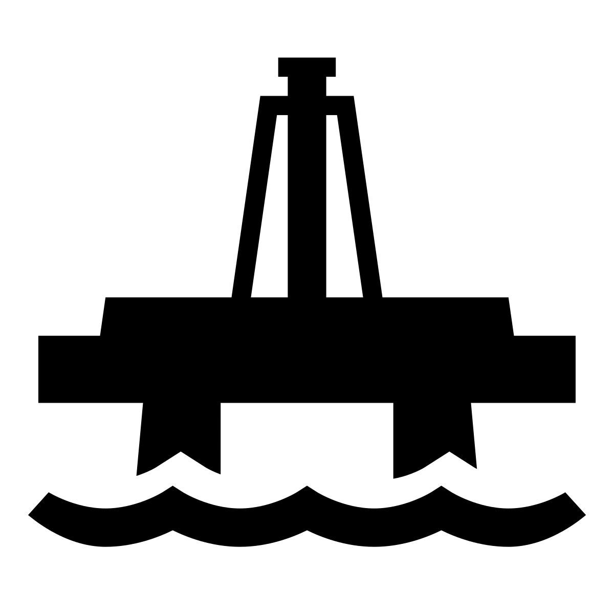 glyph neue style 오일 해양 조작 icon