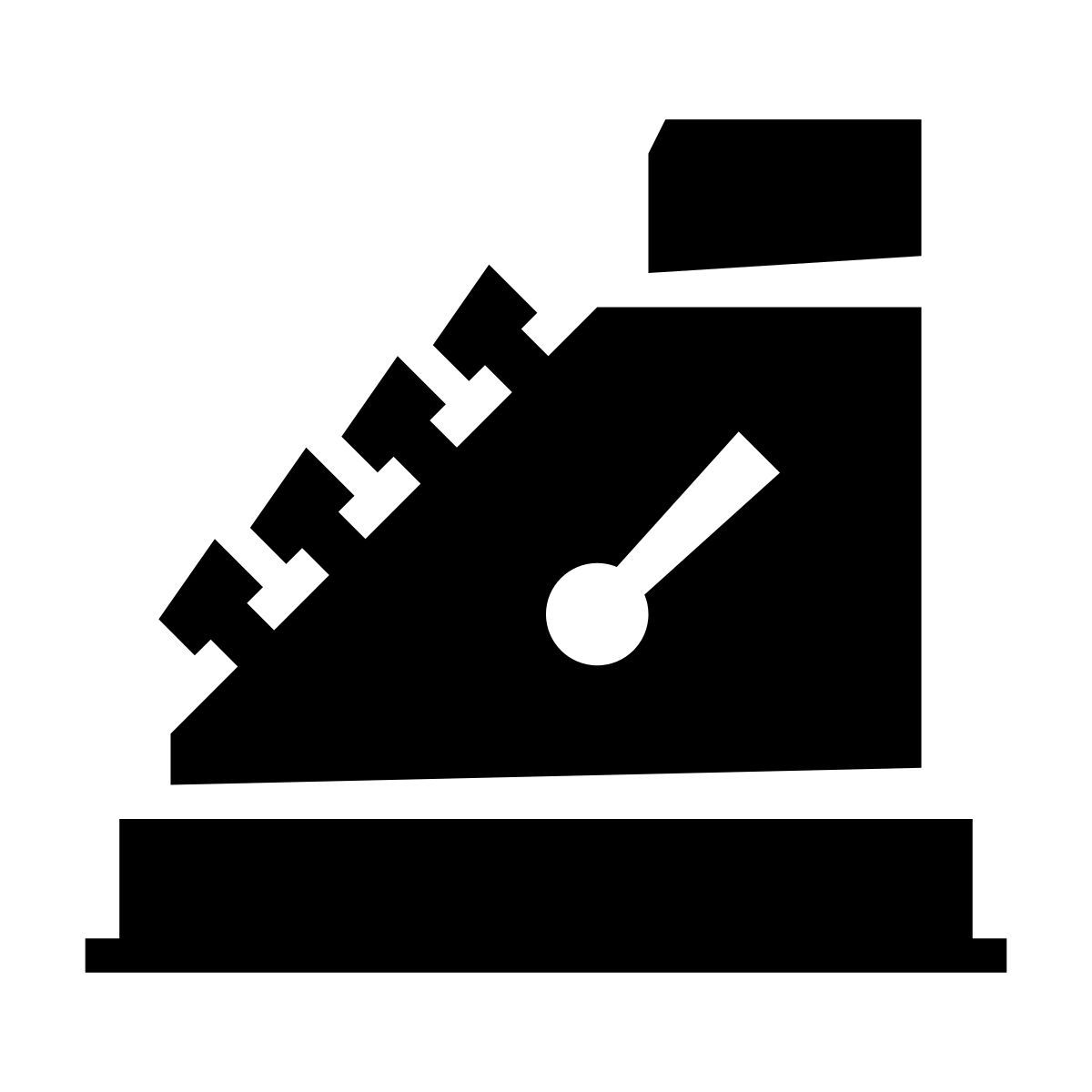 glyph neue style 오래 된 금전 등록기 icon