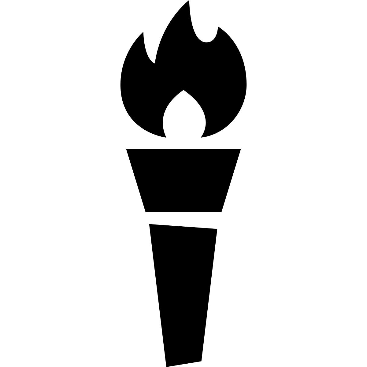 glyph neue style olympic torch icon