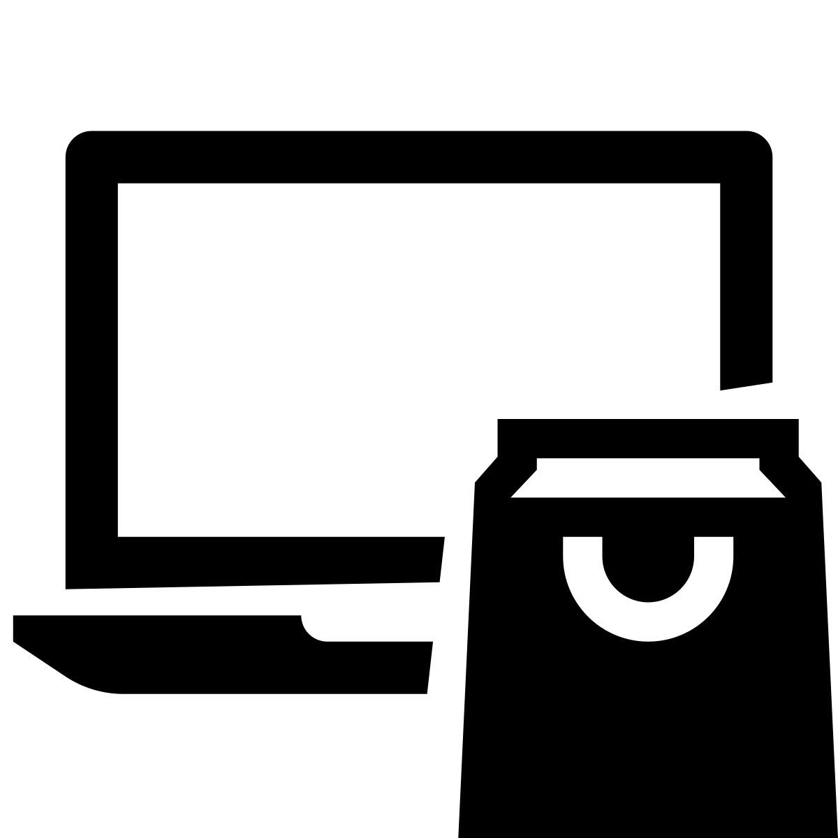 glyph neue style commande en ligne icon