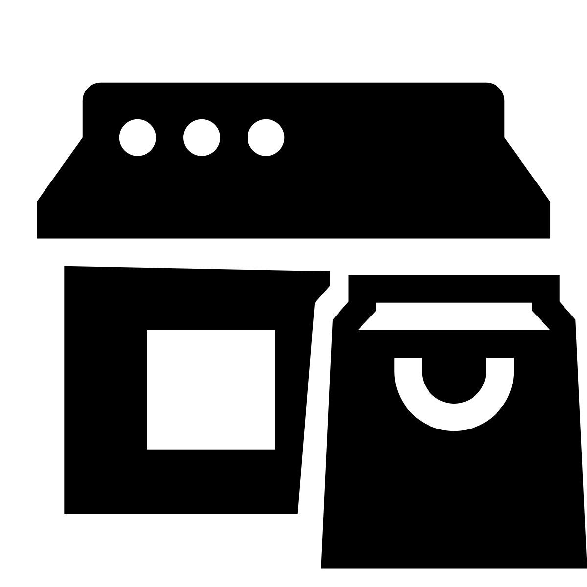 glyph neue style boutique en ligne sac à provisions icon