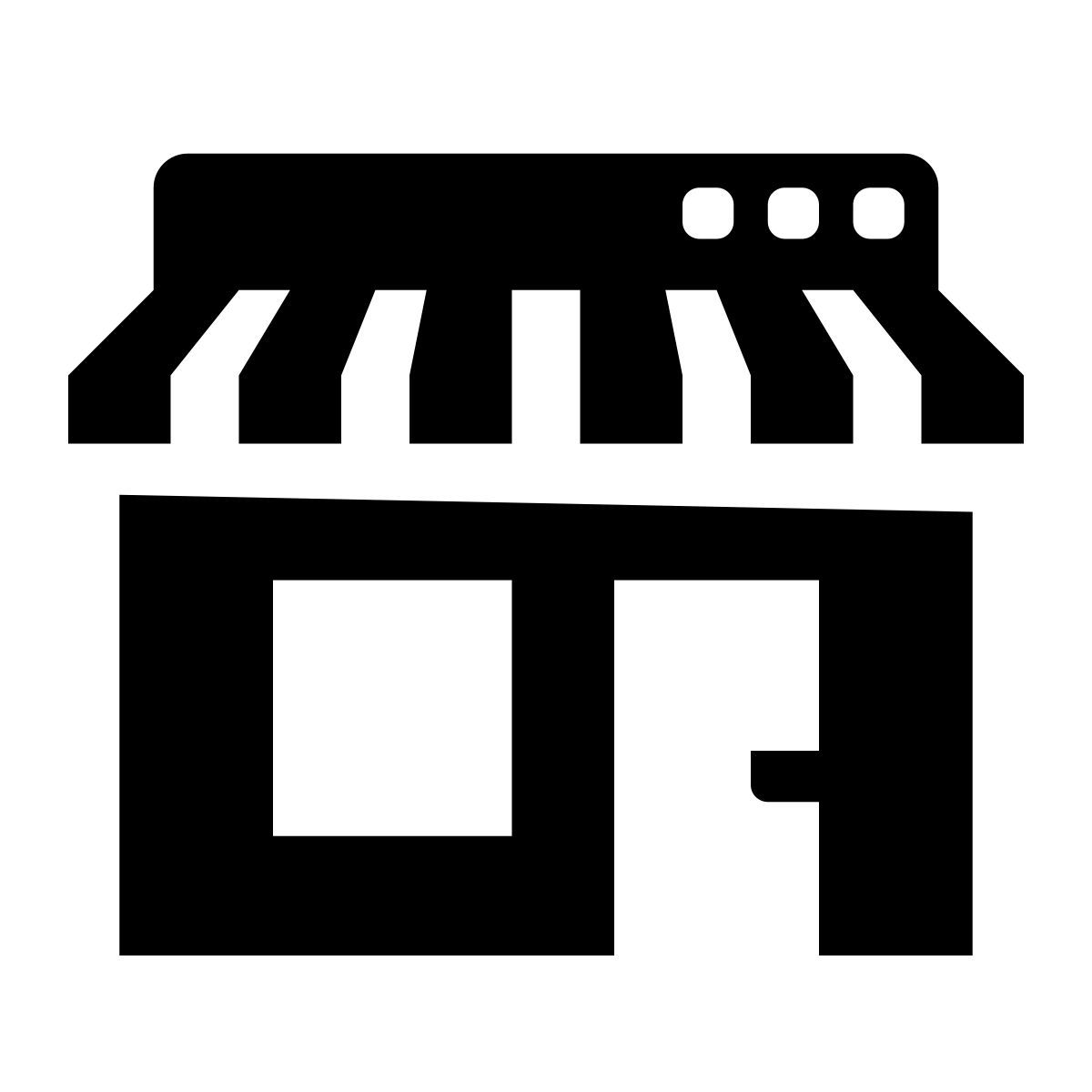 glyph neue style online store icon