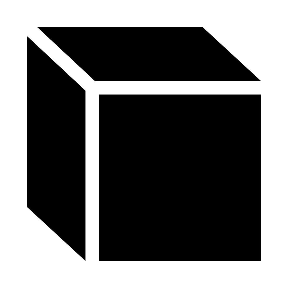 glyph neue style orthogonal view icon