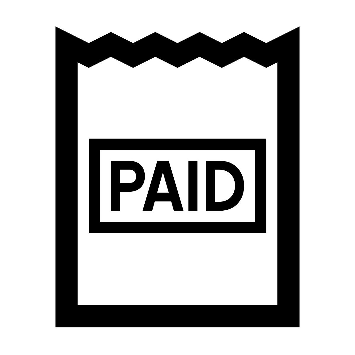 glyph neue style bill bill stamp icon