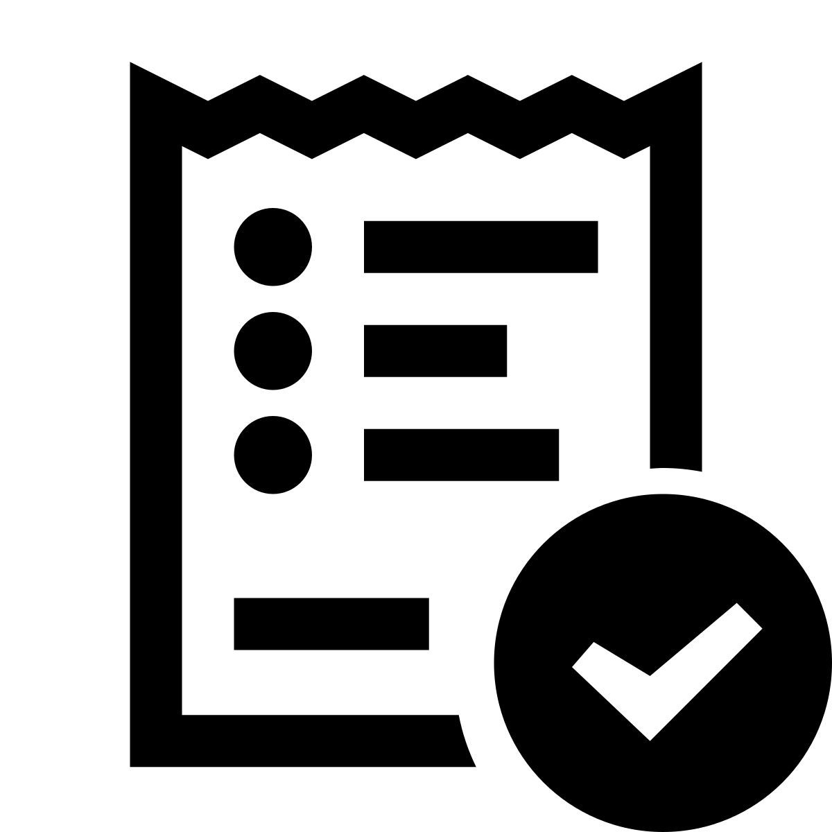 glyph neue style 有料の請求書 icon