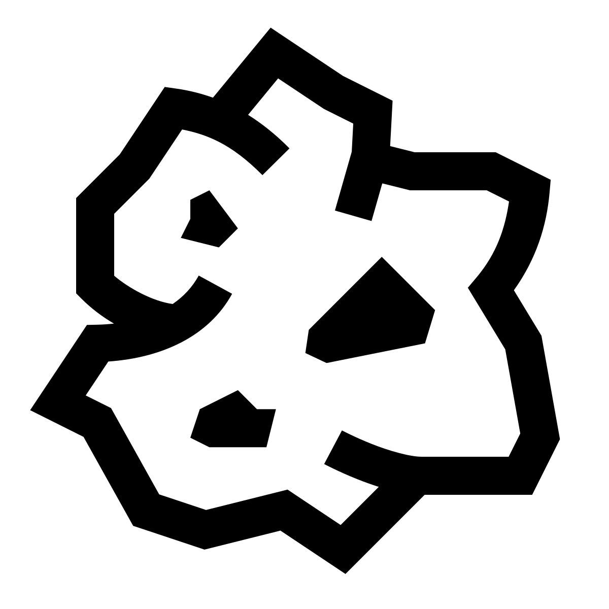glyph neue style paper waste icon