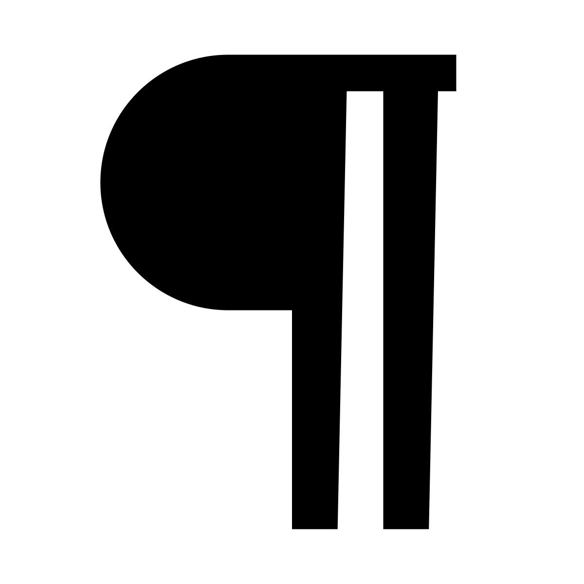 glyph neue style 段 icon