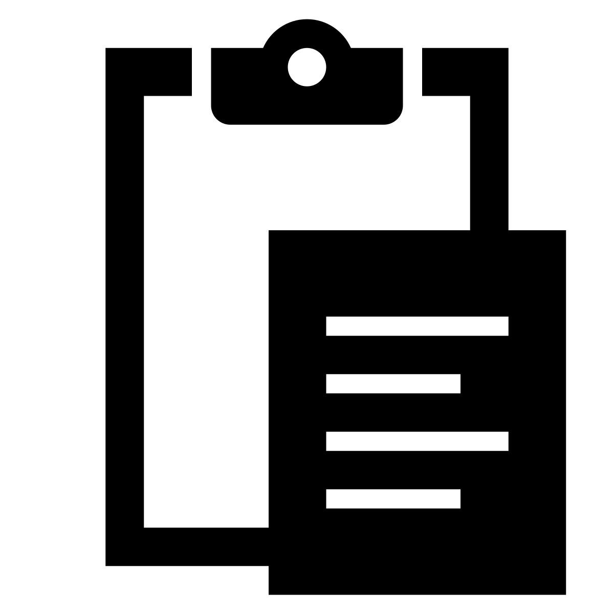 glyph neue style paste icon