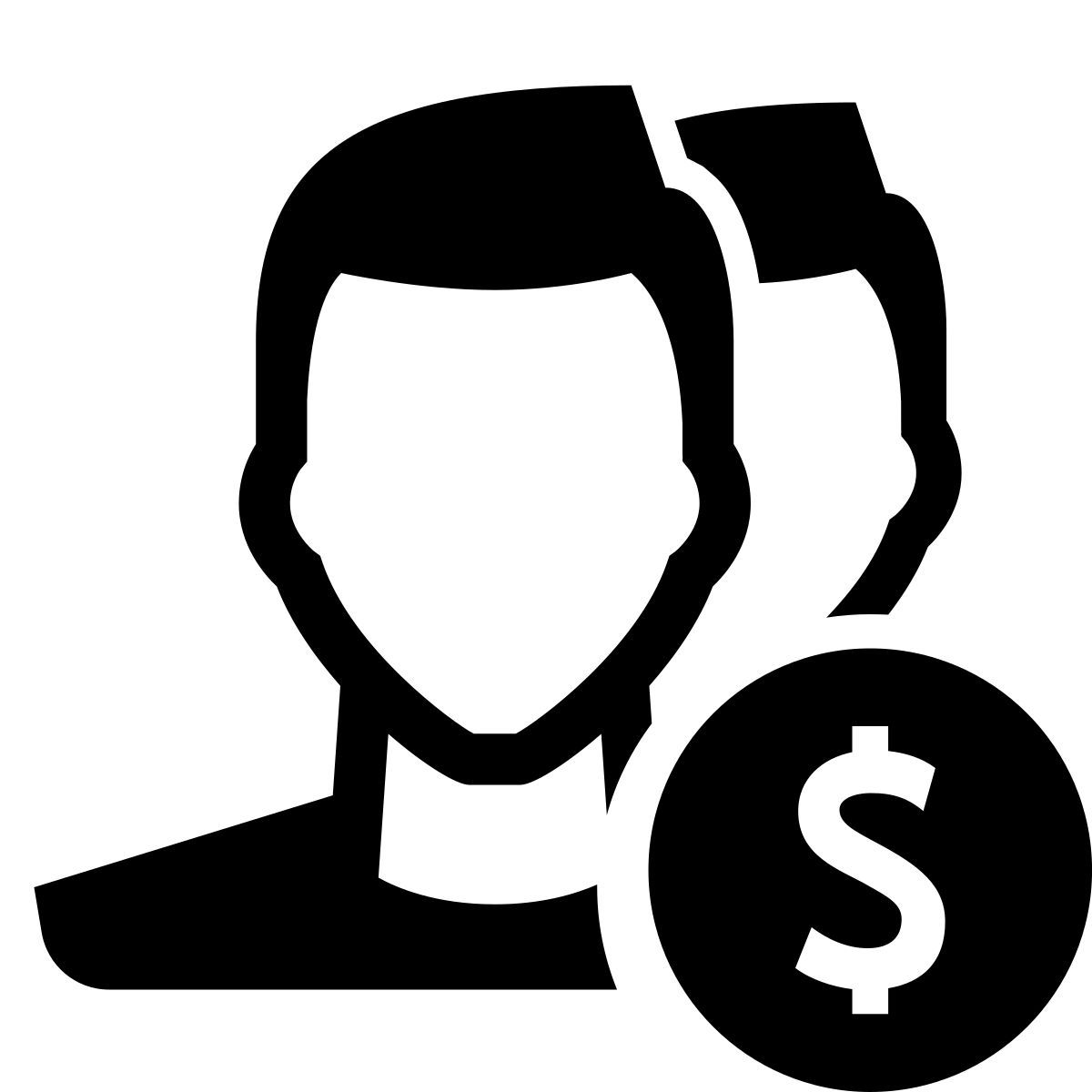 glyph neue style payroll icon