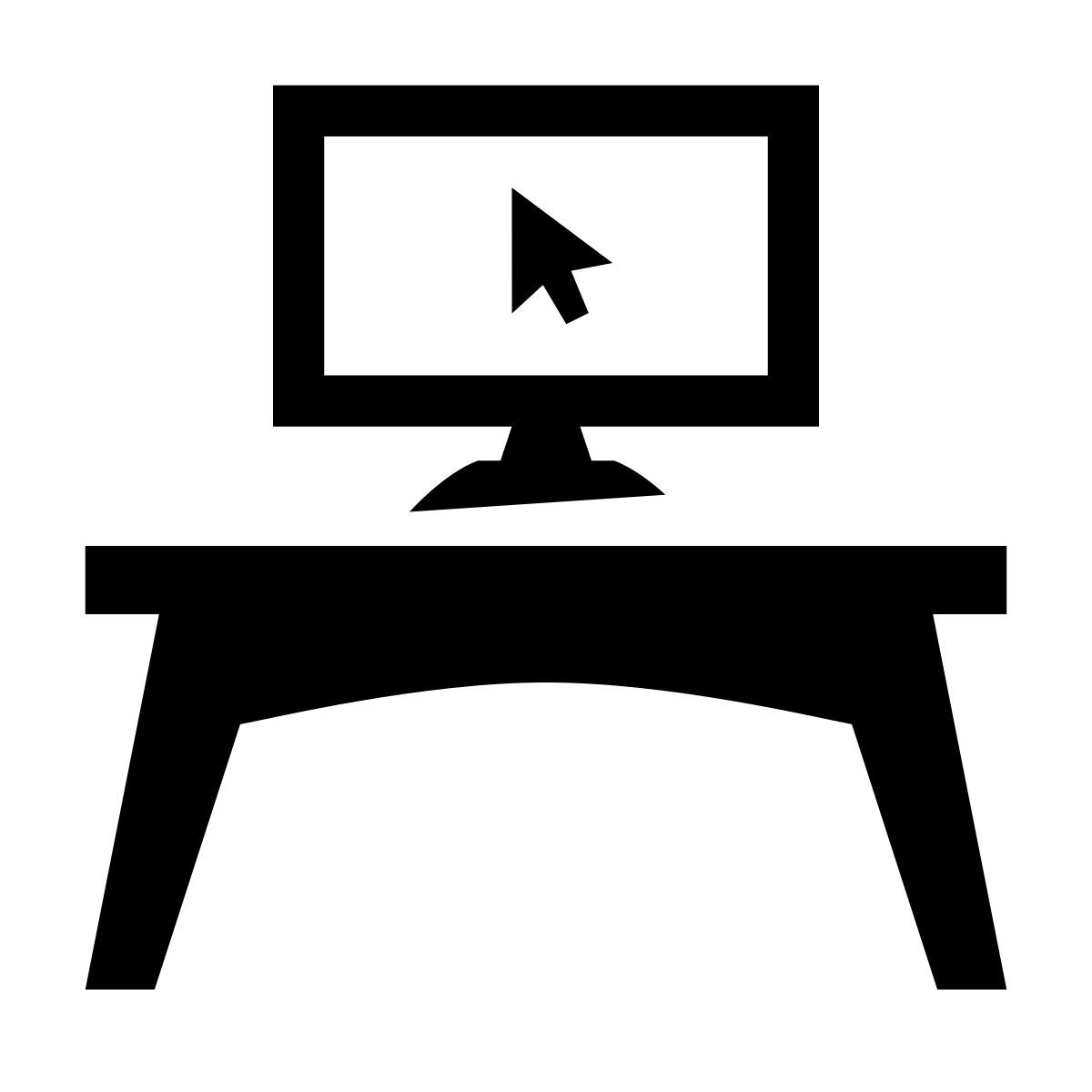 glyph neue style 电脑台 icon