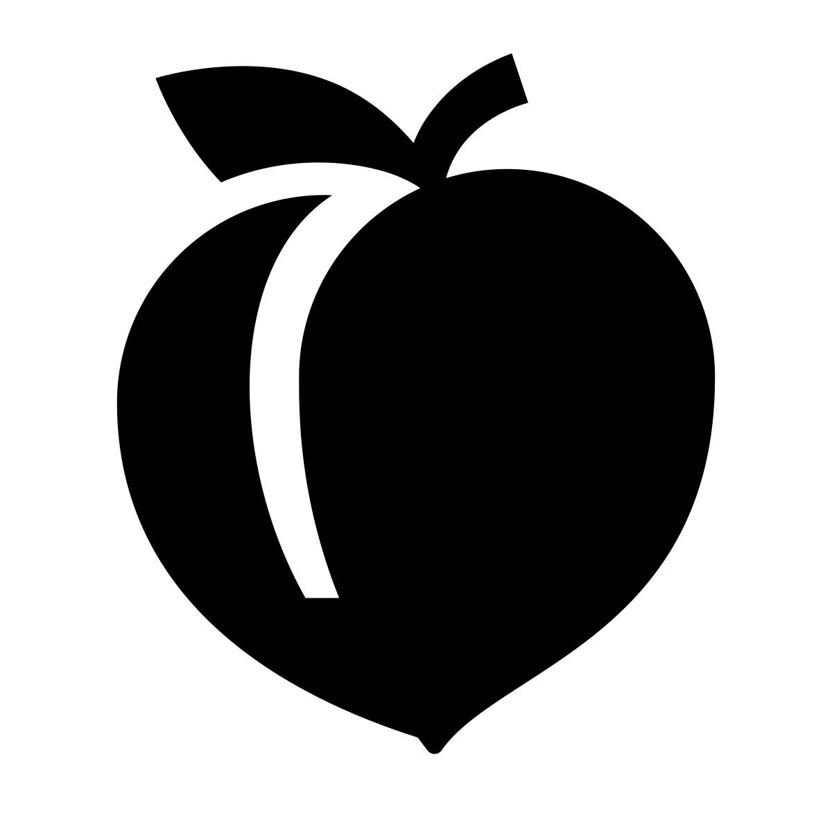 glyph neue style pêche icon