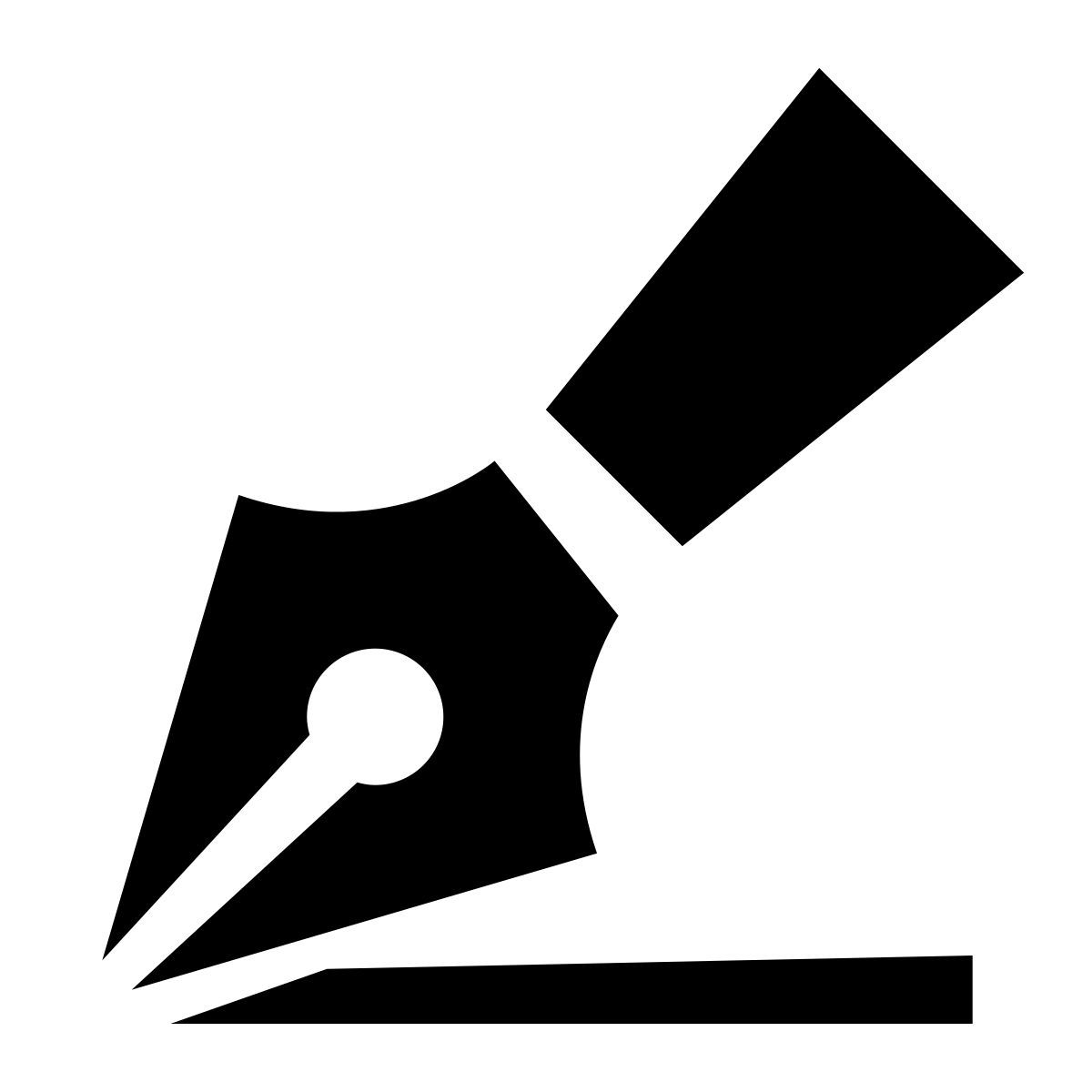 glyph neue style penna icon