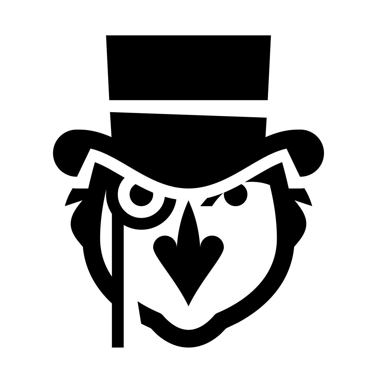 glyph neue style pinguim dc icon