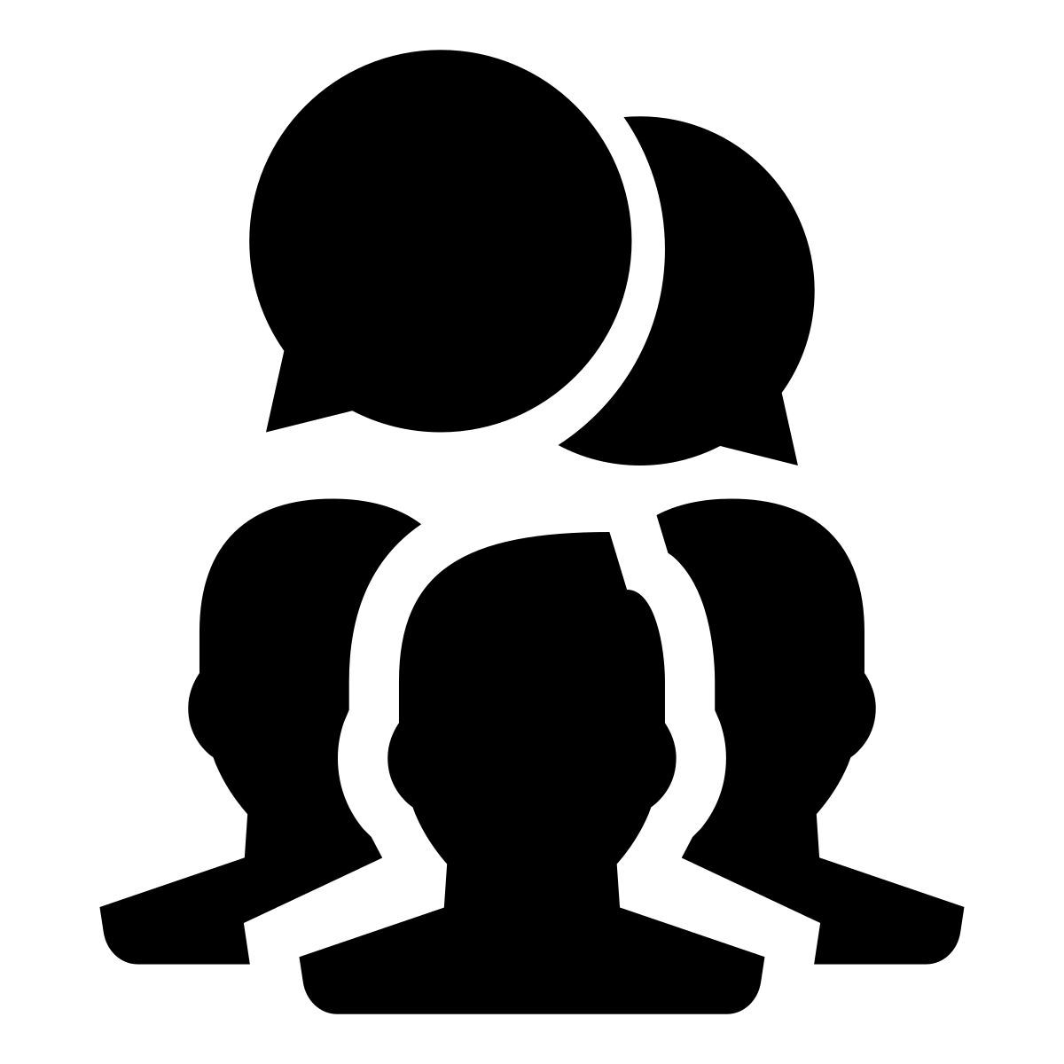 glyph neue style 共同努力的人们 icon