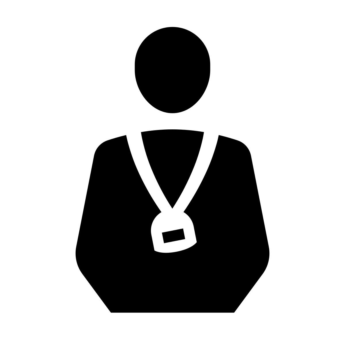 glyph neue style entrenador personal icon