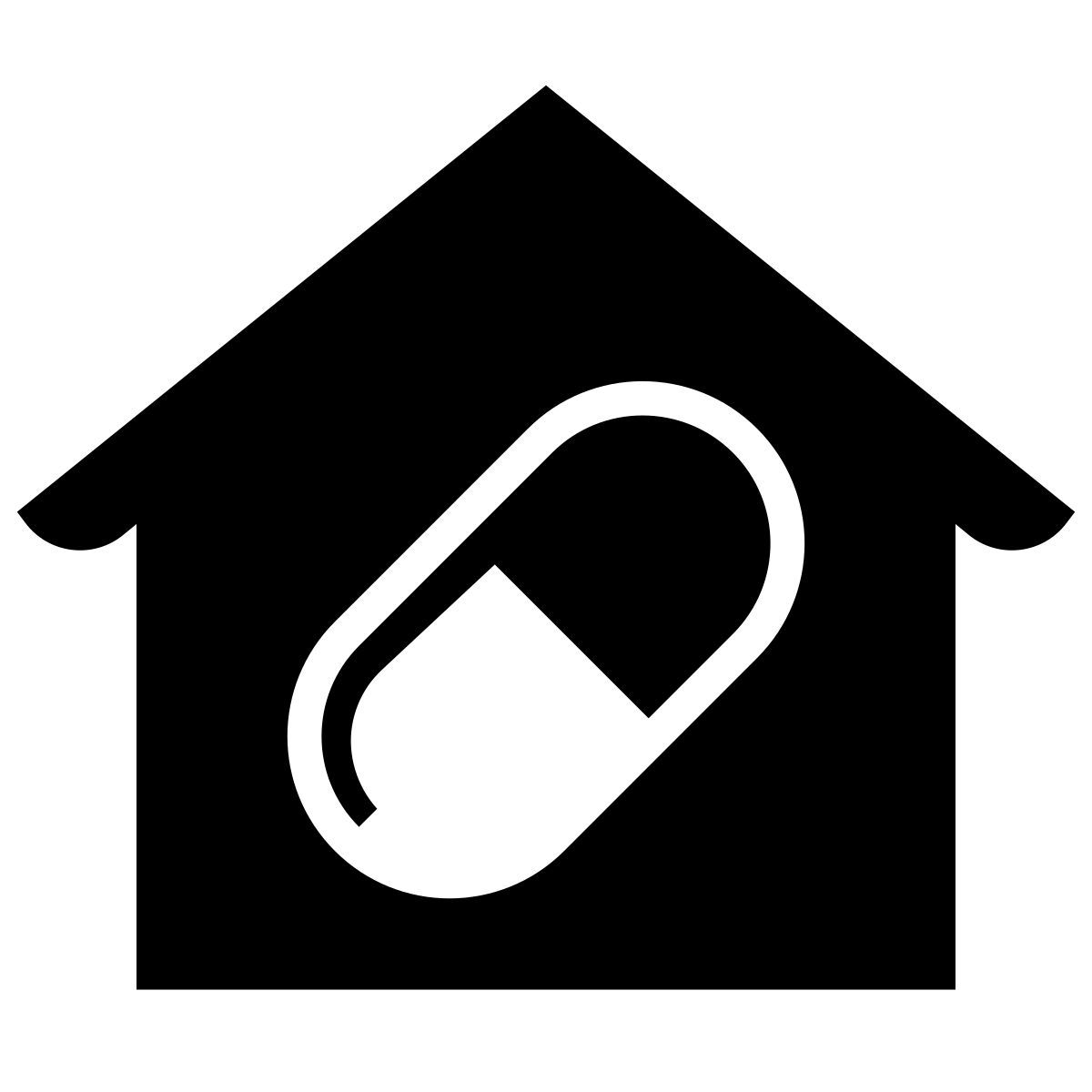 glyph neue style farmacia negozio icon