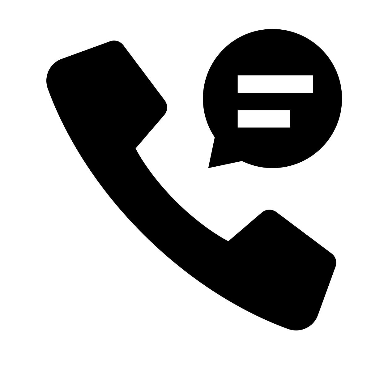 glyph neue style bolla telefonica icon