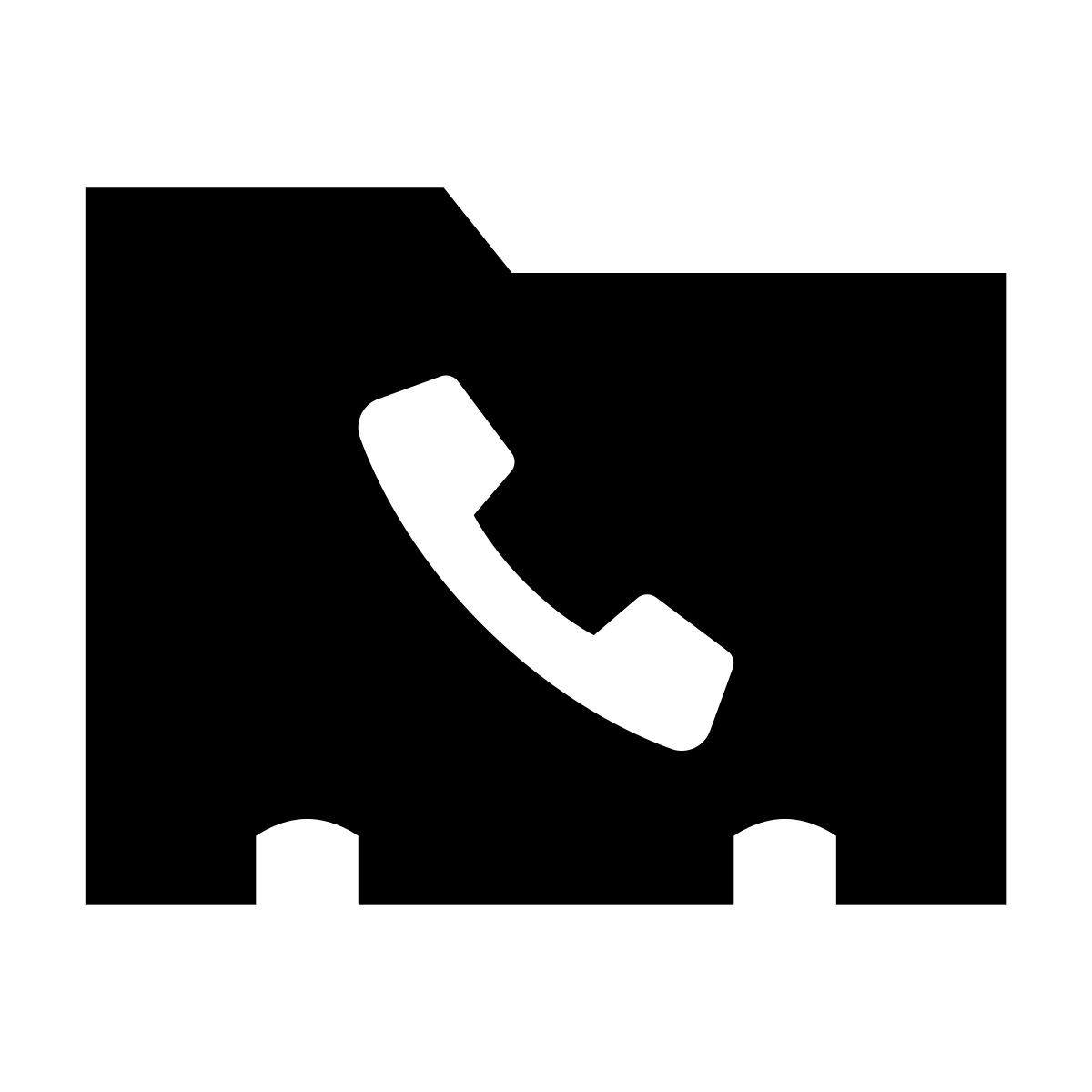 glyph neue style telefon kontakt icon