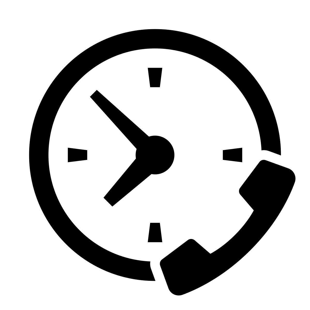 glyph neue style telefonzeit icon