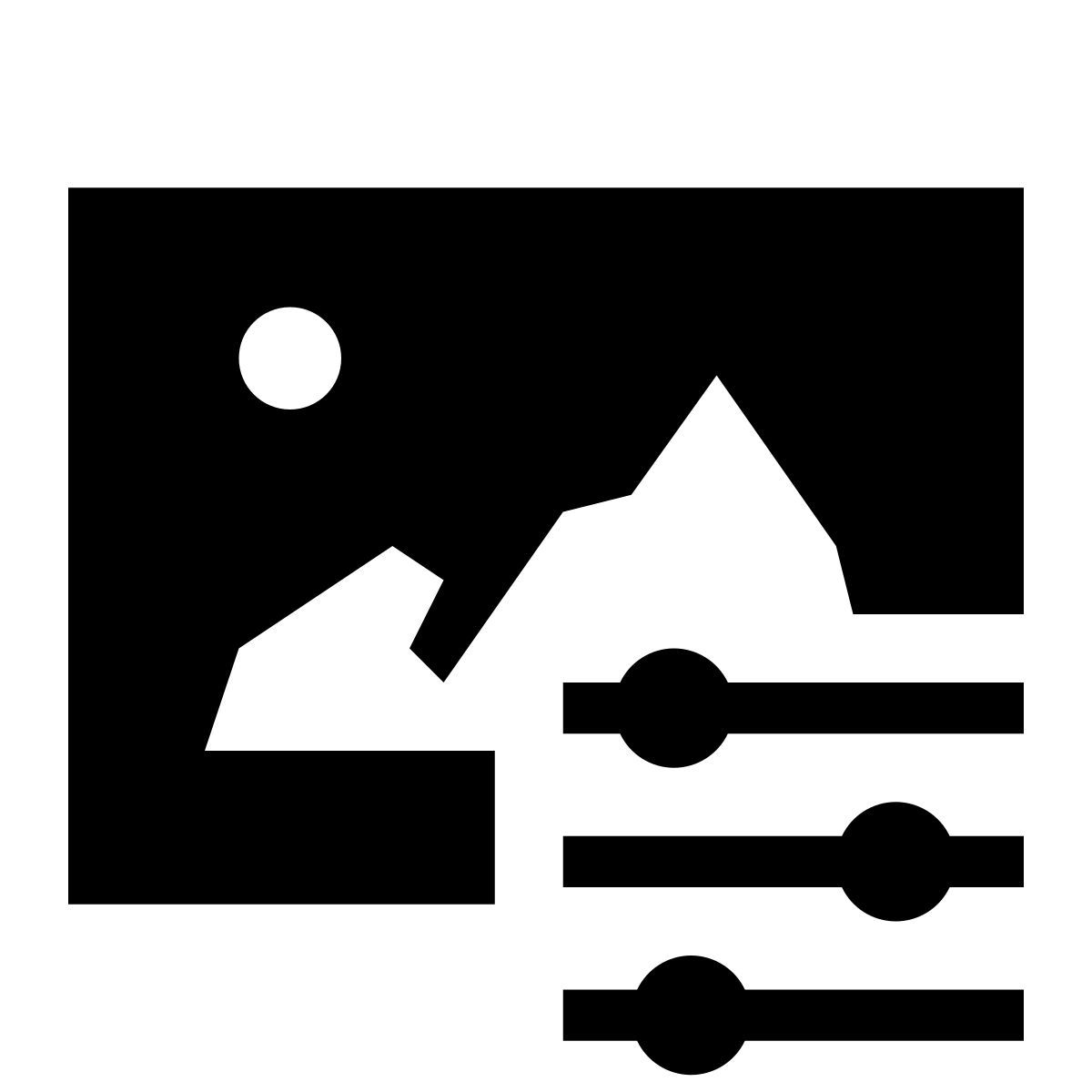 glyph neue style editor de fotografia icon