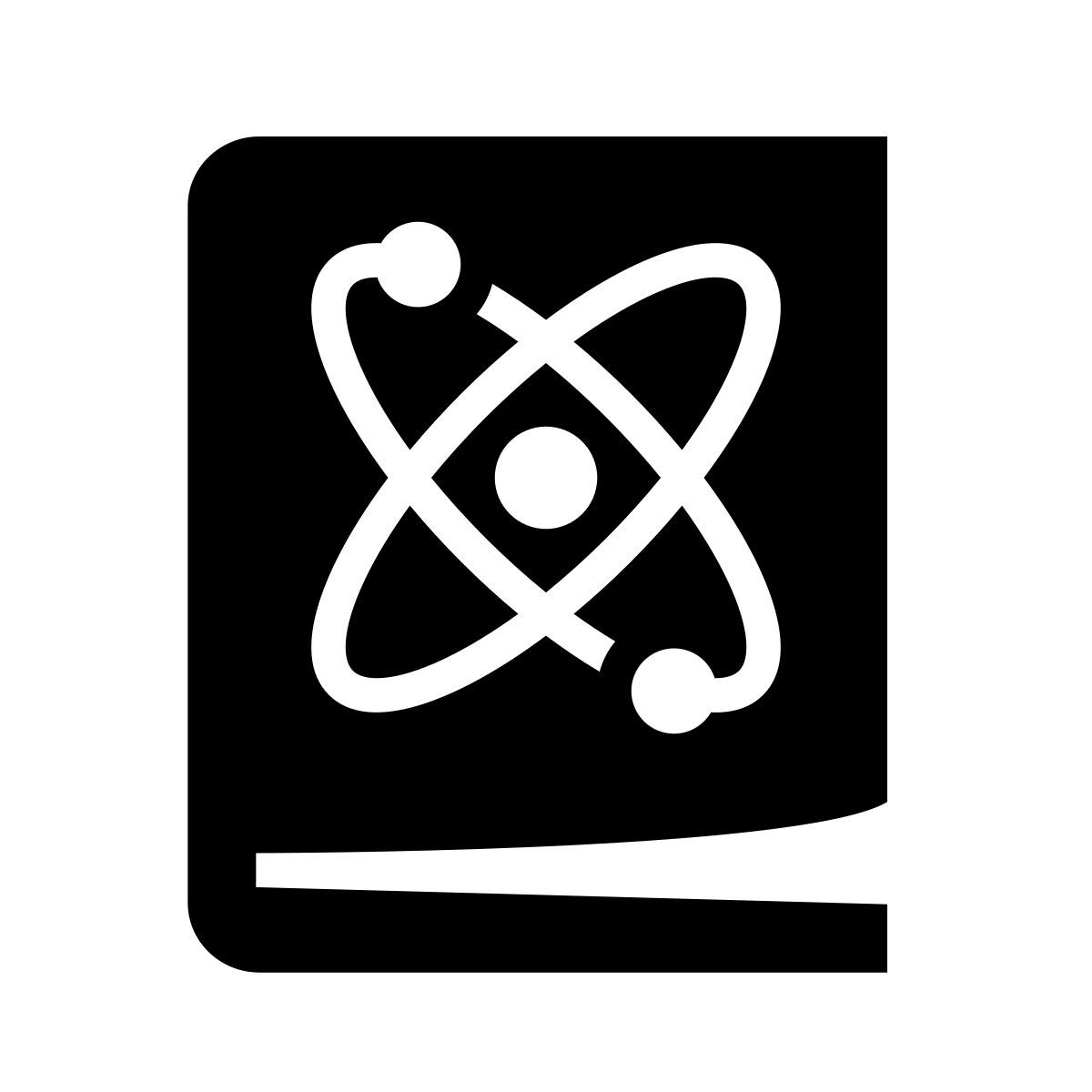 glyph neue style 물리학 도서 icon