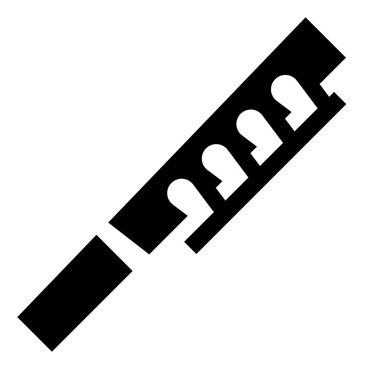 glyph neue style pikkoloflöte icon
