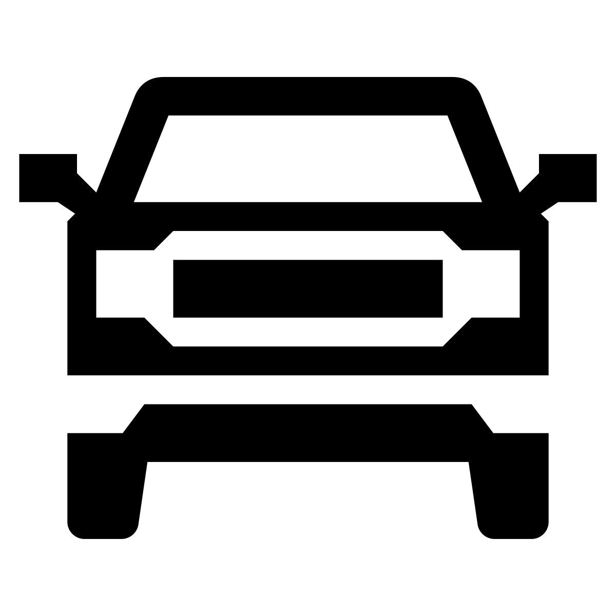 glyph neue style pickup front view icon