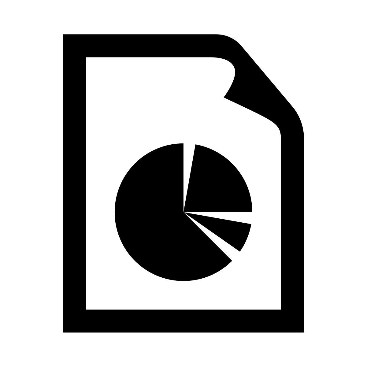 glyph neue style 円グラフ レポート icon