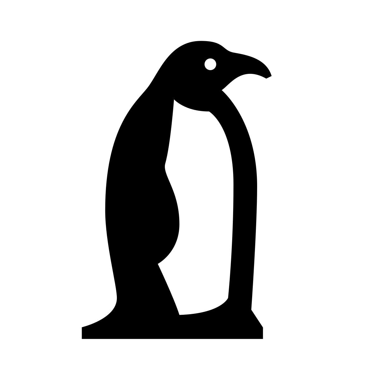 glyph neue style pinguin icon