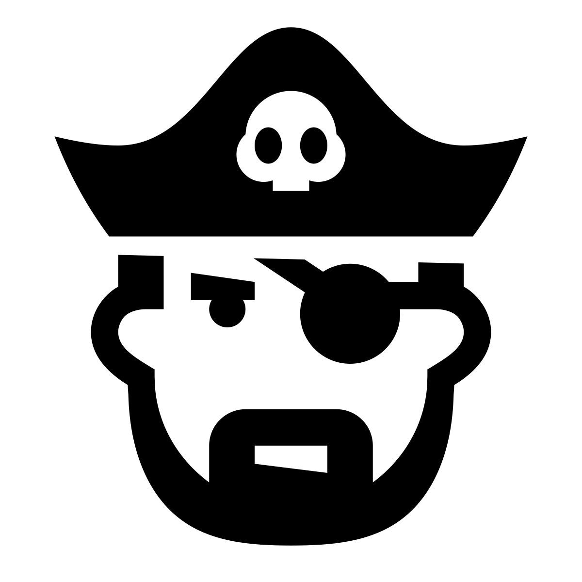 glyph neue style pirate icon