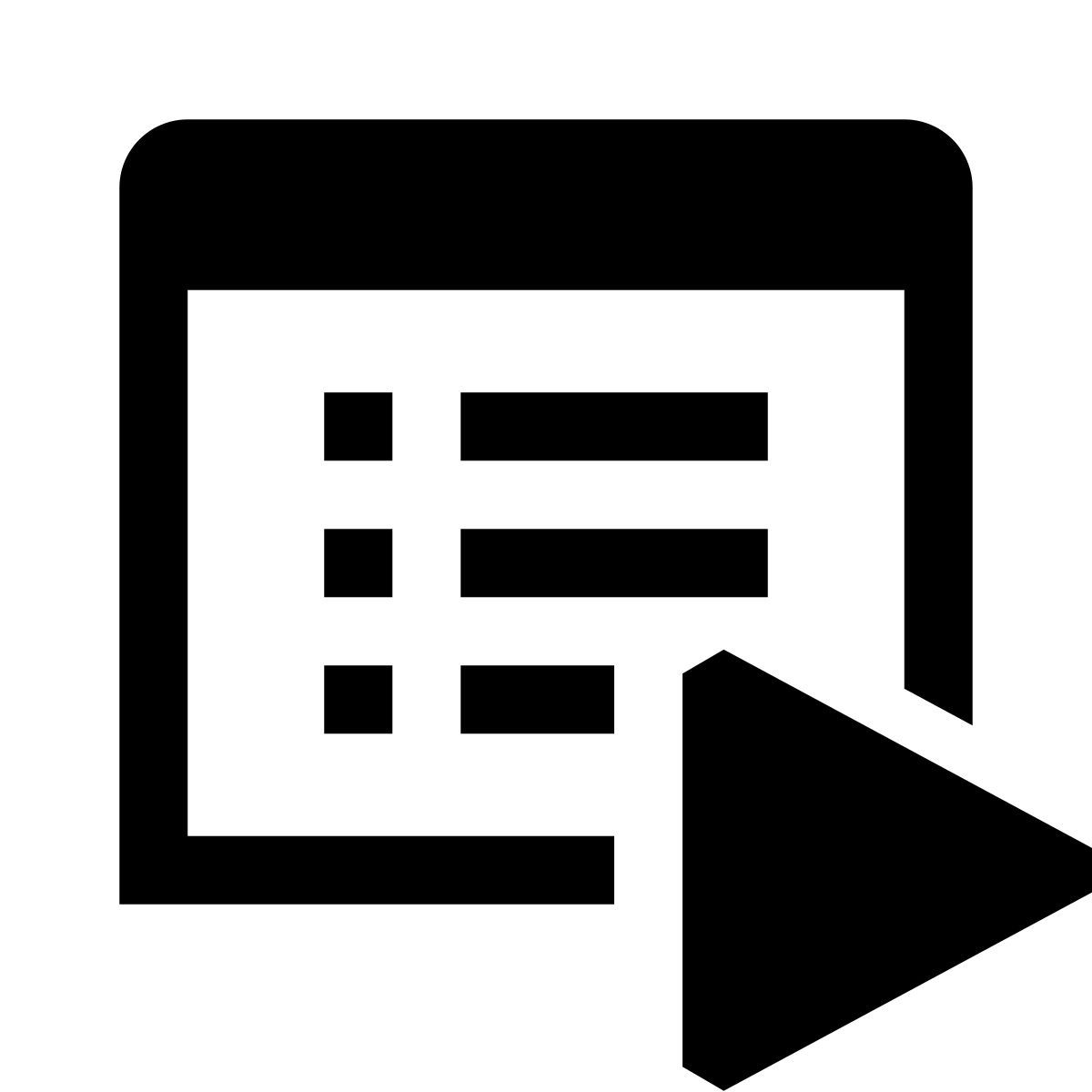 glyph neue style play property icon