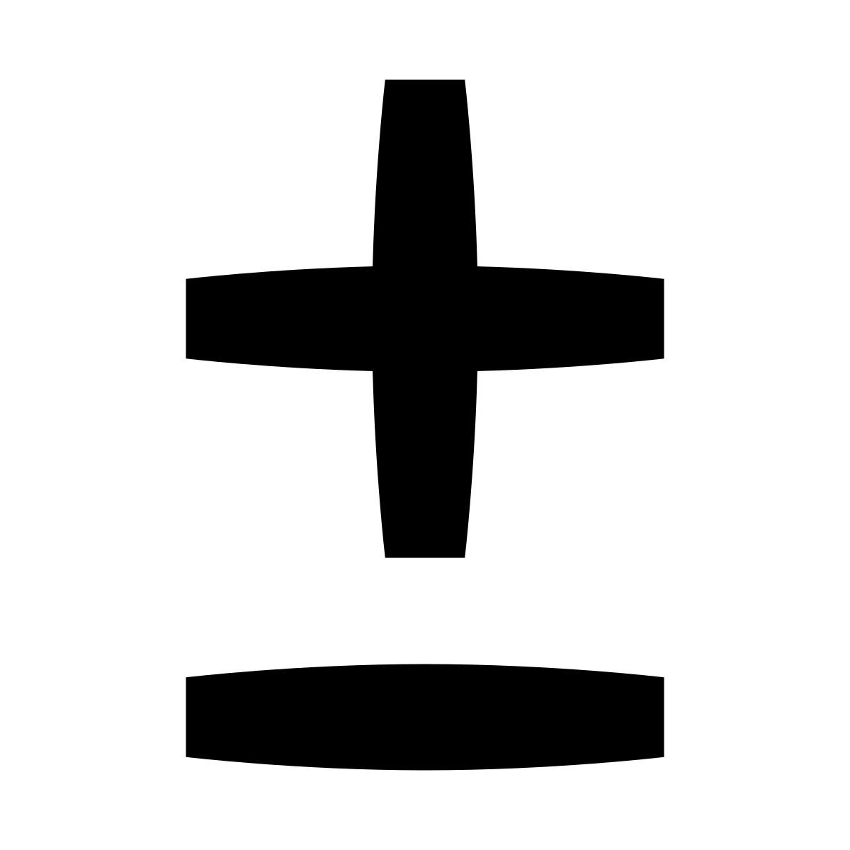 glyph neue style plus minus +   icon