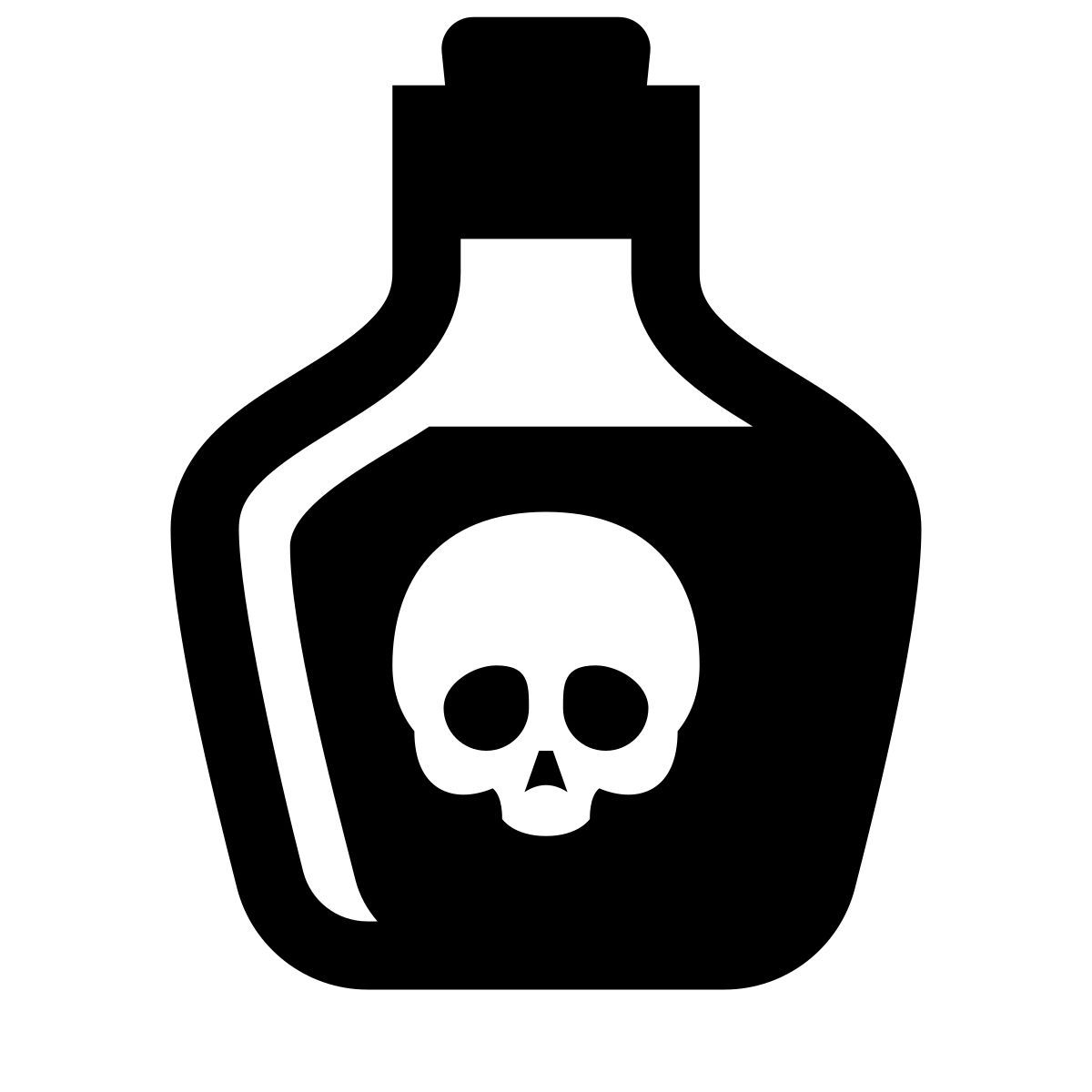 glyph neue style giftflasche icon
