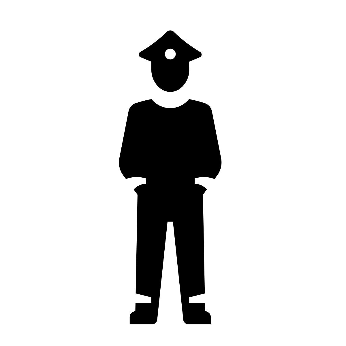 glyph neue style 경찰관 icon