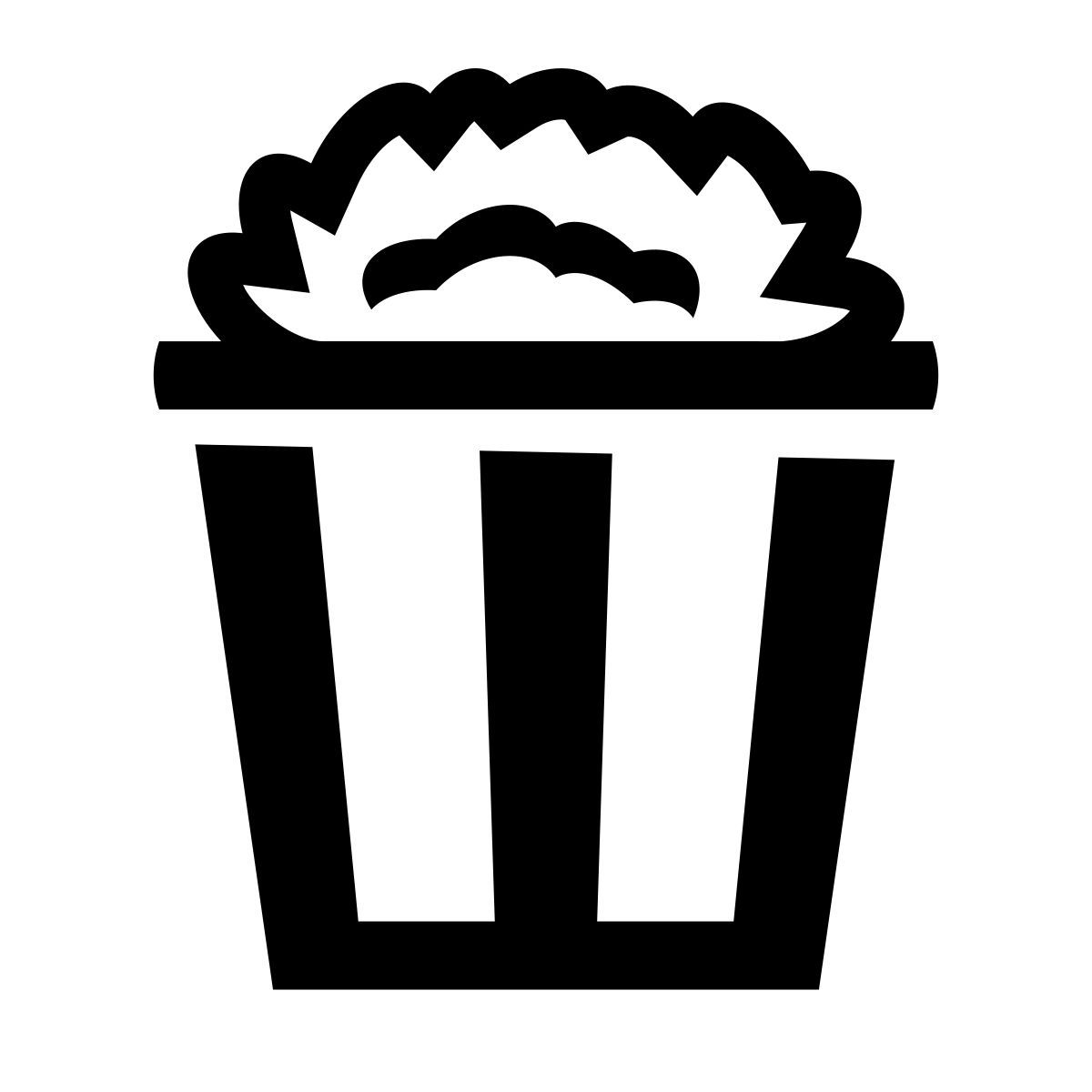 glyph neue style 팝콘 icon