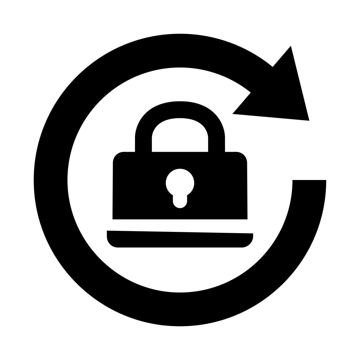 glyph neue style bloqueo de orientación de retrato icon