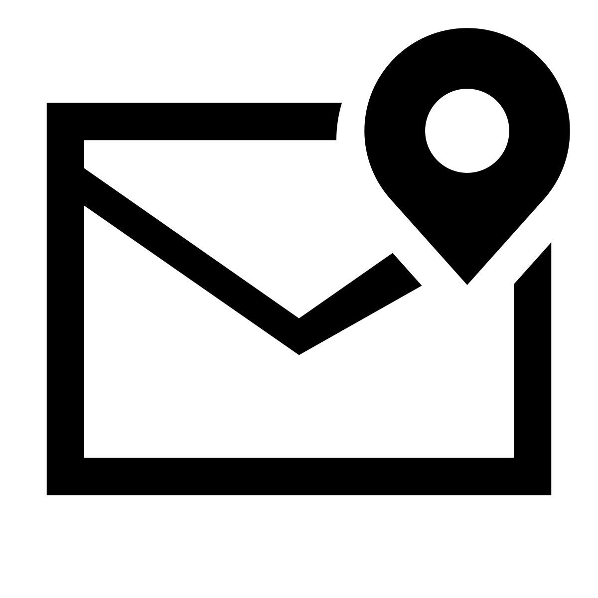 glyph neue style postleitzahl icon