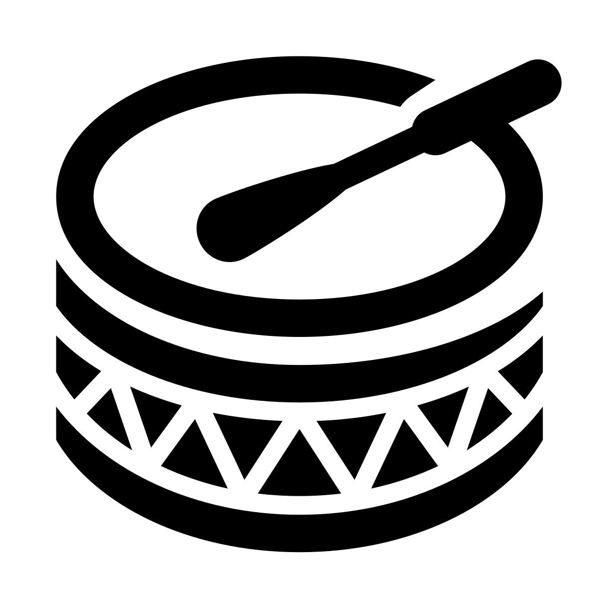 icône powwow drum glyph neue style