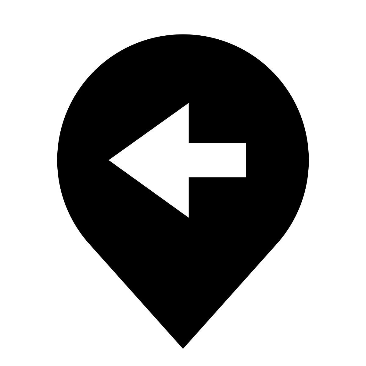 glyph neue style previous location icon