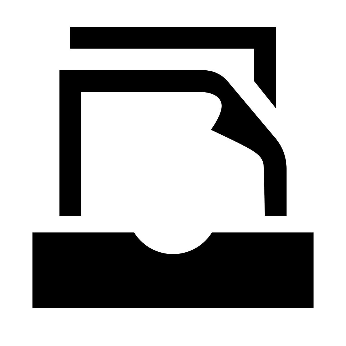 glyph neue style product documents icon