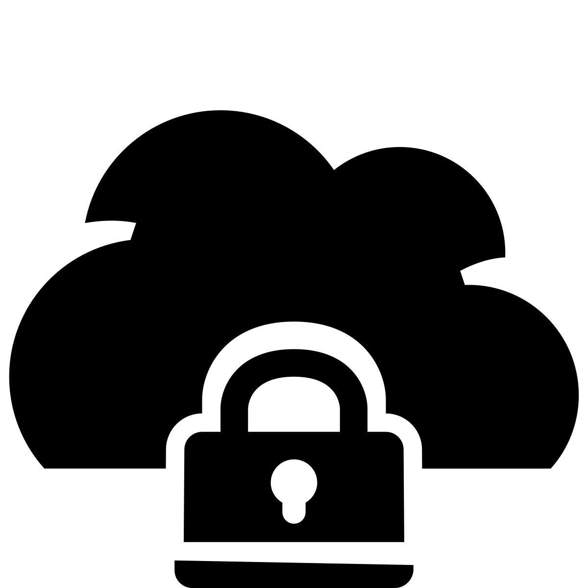 glyph neue style パブリッククラウド icon