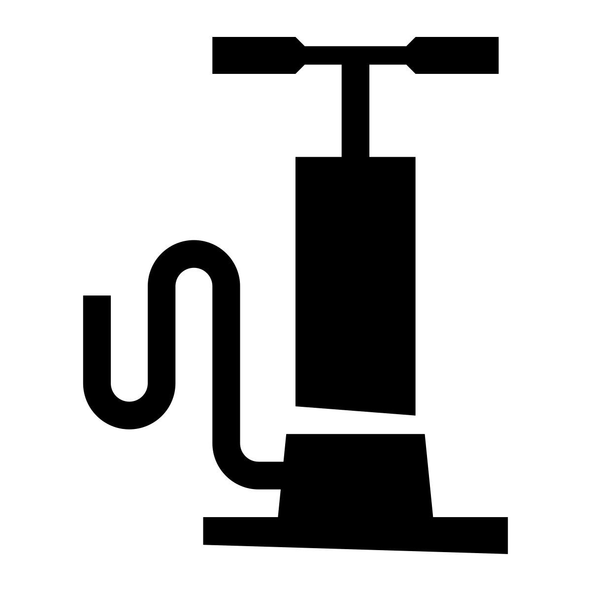 glyph neue style bicycle floor pump icon