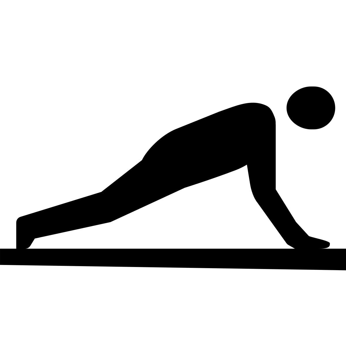glyph neue style liegestütze icon