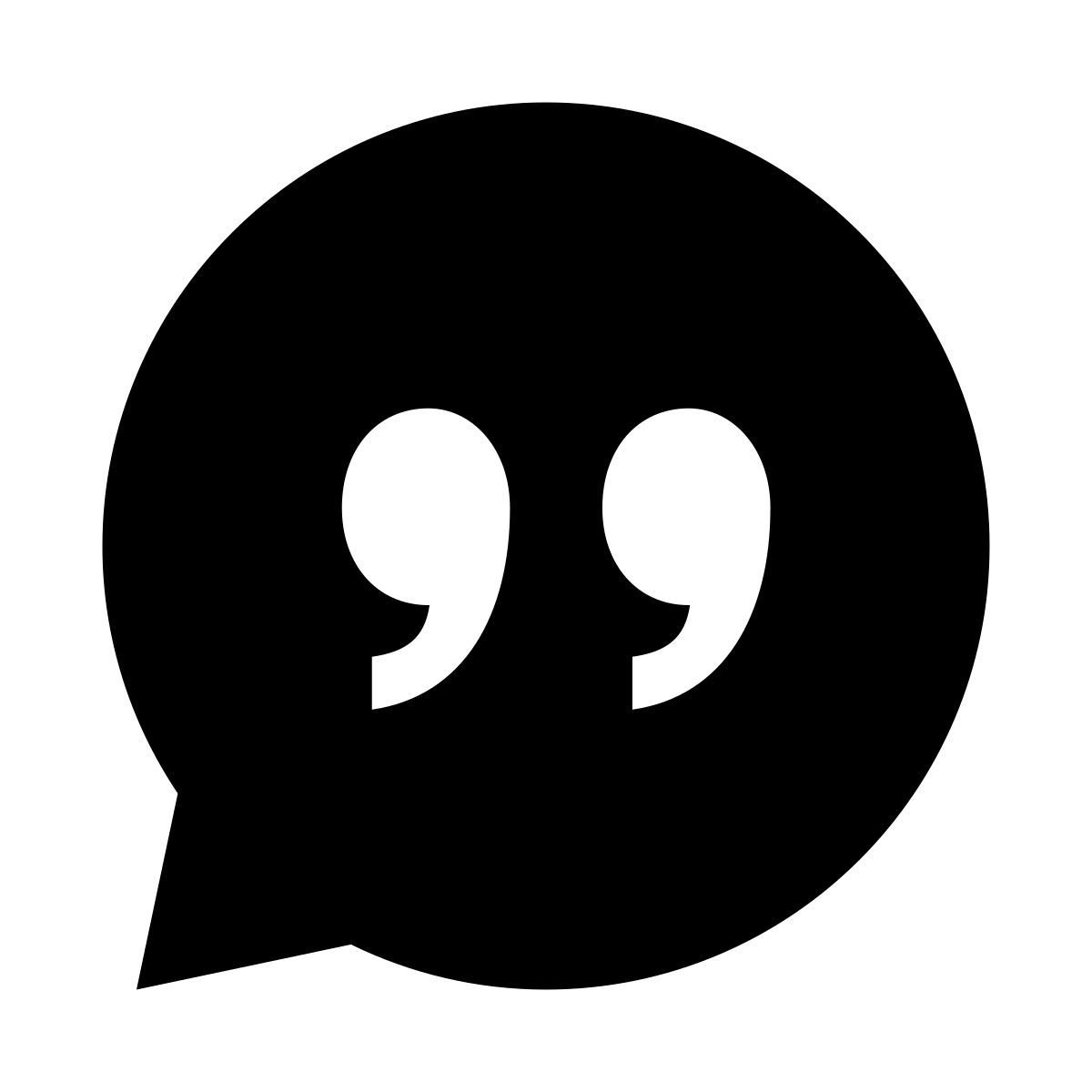 glyph neue style citation icon