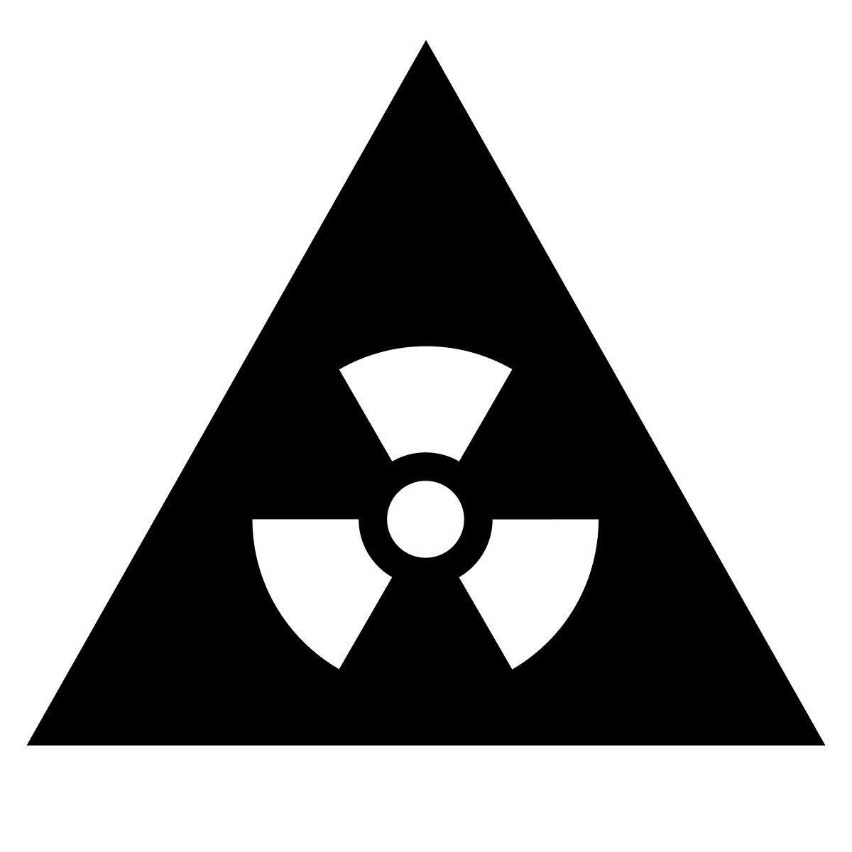 glyph neue style materiale radioattivo icon