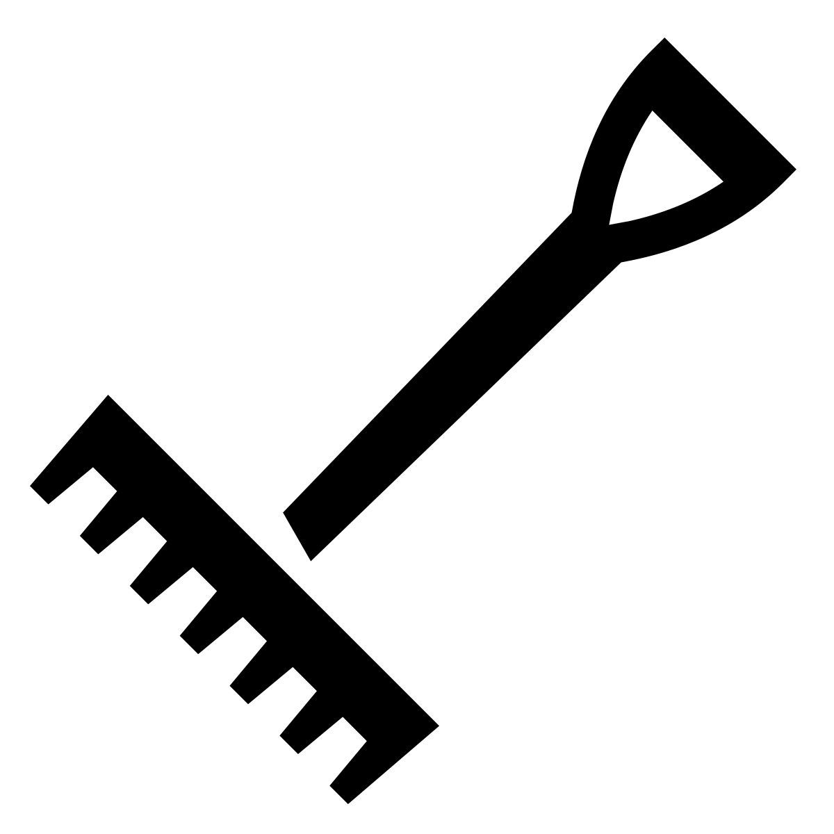 glyph neue style レーキ icon