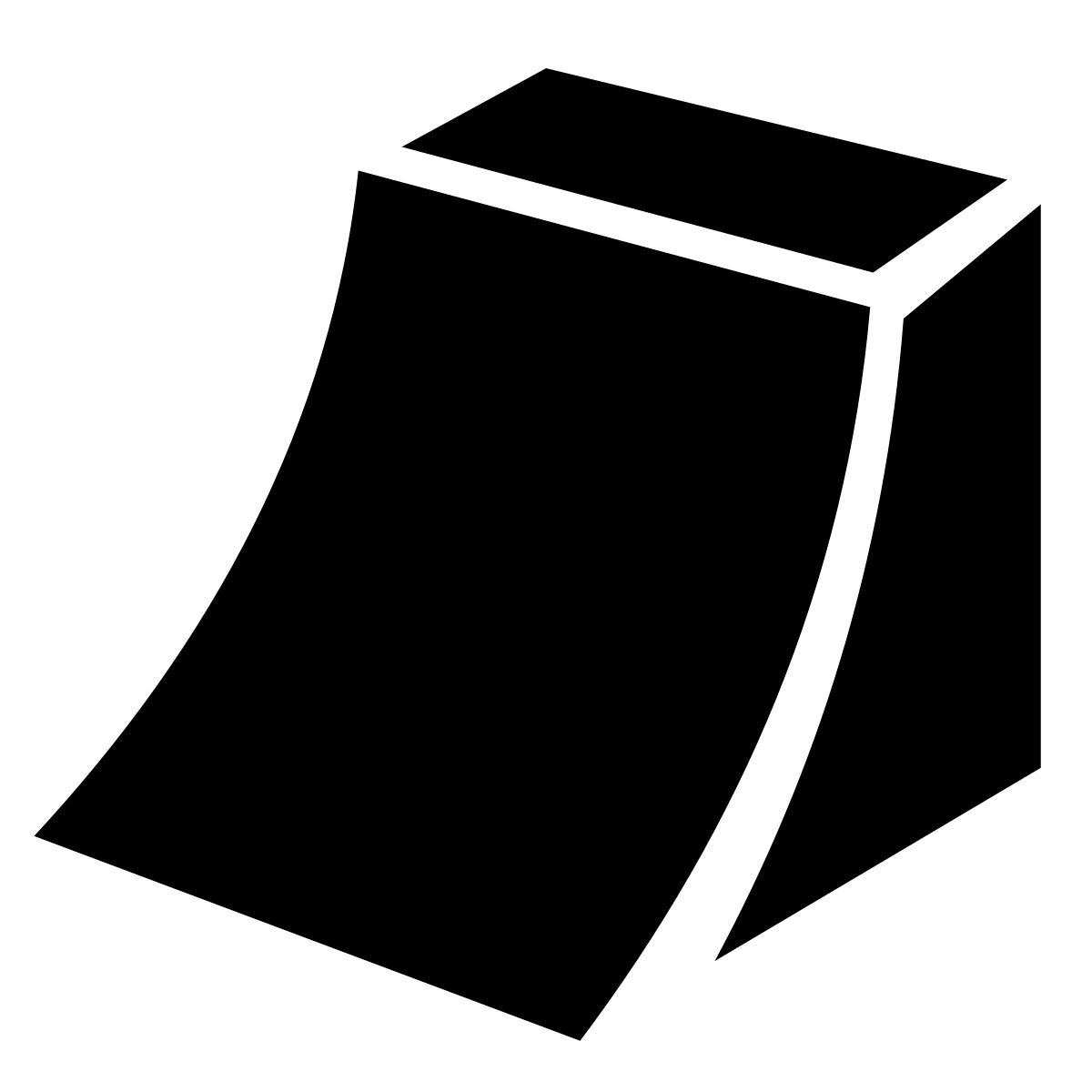glyph neue style rampe icon