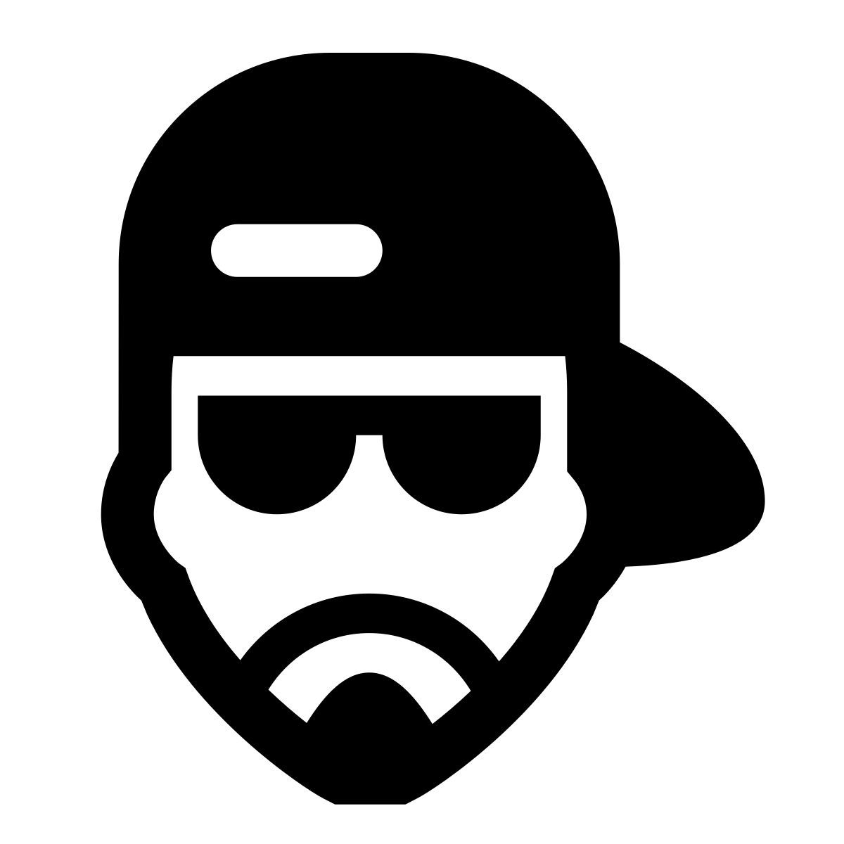 glyph neue style rap icon